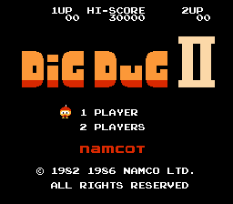 Dig Dug II: Trouble in Paradise screenshot 4 for NES